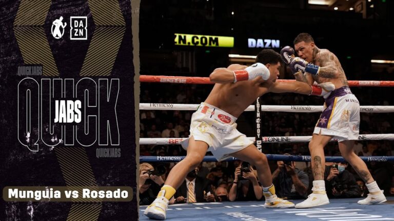 Quick Jabs | Jaime Munguia vs Gabriel Rosado! Toe to Toe Exchanging In The Center Of The Ring!