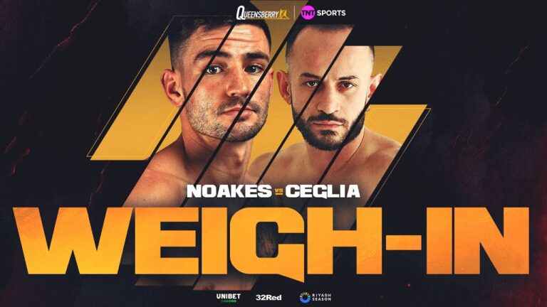 LIVE Weigh-In! Sam Noakes vs Gianluca Ceglia for the EBU European Lightweight Championship 💥