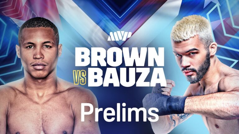 KEVIN BROWN VS. JOHN BAUZA PRELIMS LIVESTREAM