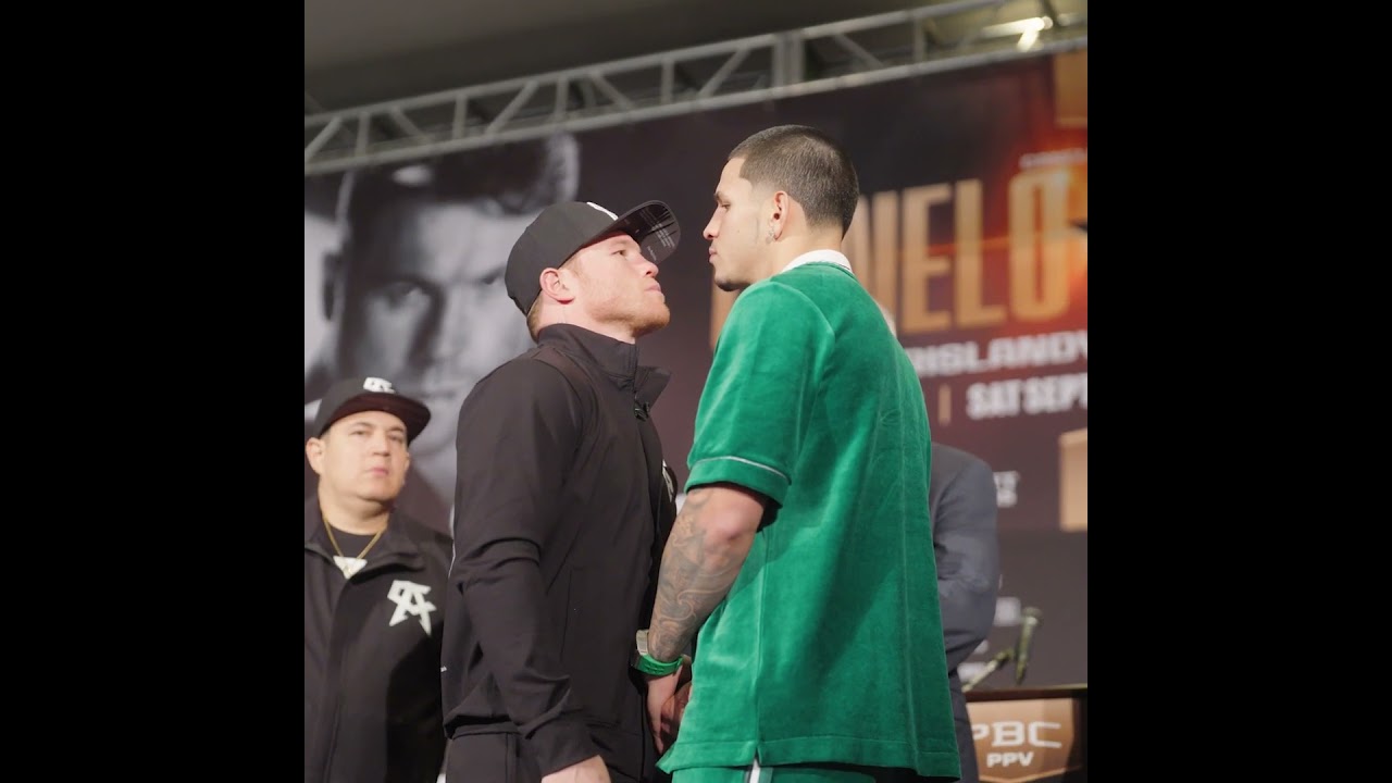 Canelo Alvarez & Edgar Berlanga Face Off 😤 3 Days To Go! #Shorts