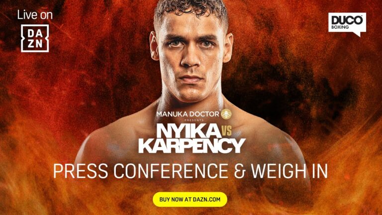 DAVID NYIKA VS. TOMMY KARPENCY PRESS CONFERENCE & WEIGH IN LIVESTREAM