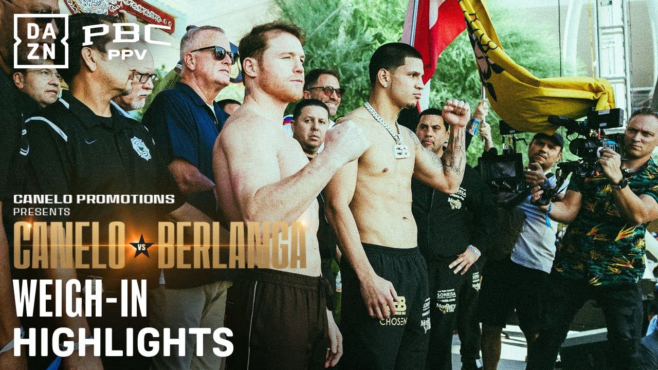WEIGH IN HIGHLIGHTS | CANELO ALVEREZ VS EDGAR BERLANGA