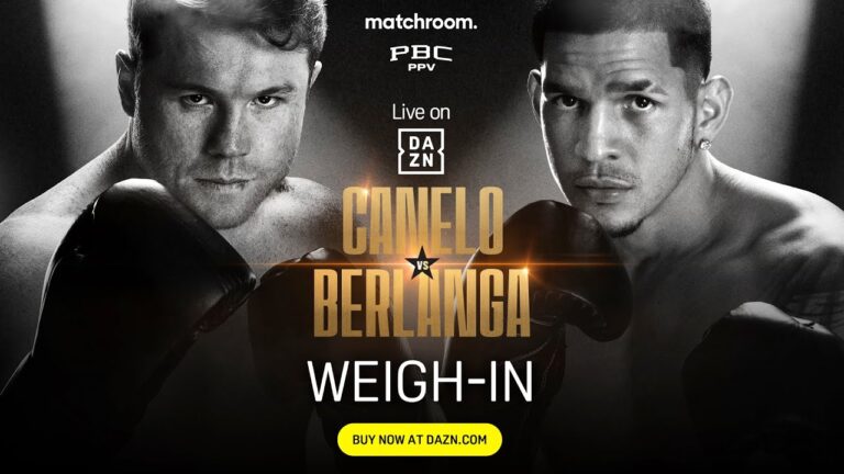 CANELO ALVAREZ VS. EDGAR BERLANGA WEIGH IN LIVESTREAM