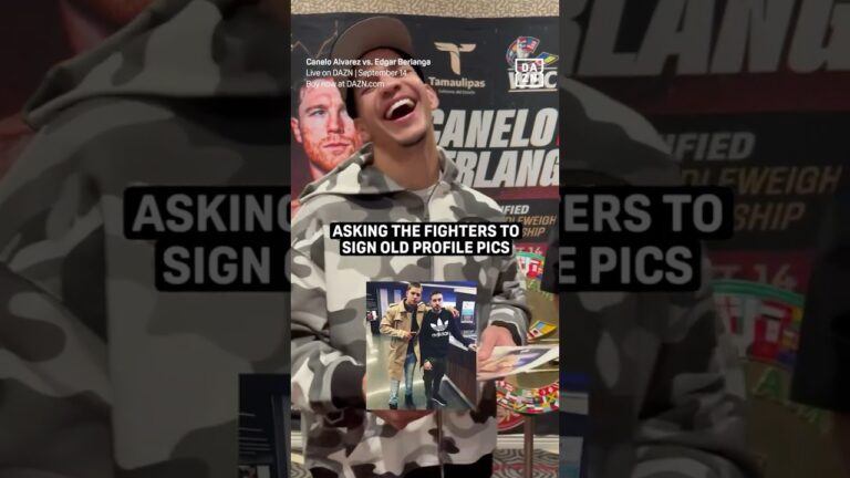 #CaneloBerlanga fighters sign their old profile pics 🥊