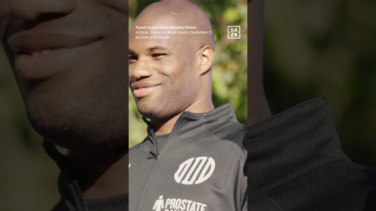 Anthony Joshua And Daniel Dubois Face Off By The Thames 💪 #shorts