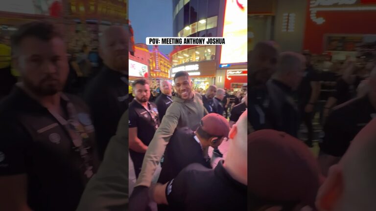 POV: Shaking Anthony Joshuaâ€™s hand 🤝