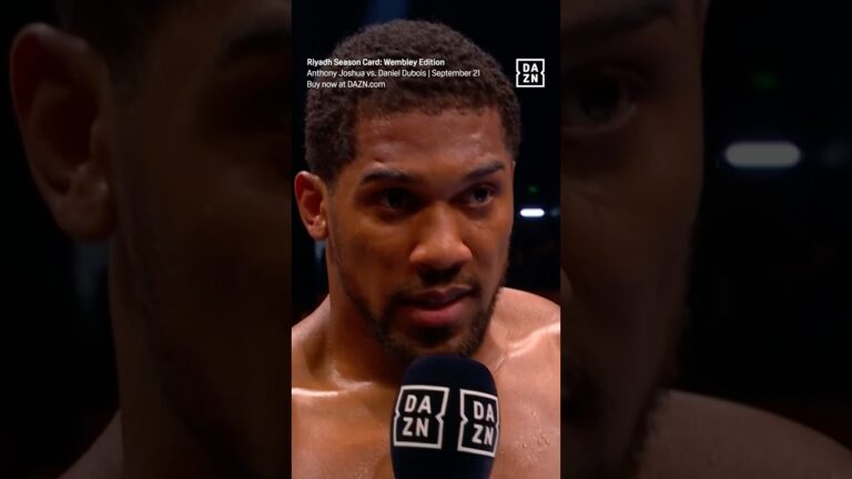 AJâ€™s 5 Words After Ngannou Fight 😂 #shorts