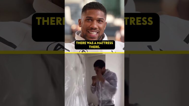 Anthony Joshua explains story behind punching a mattress 😂