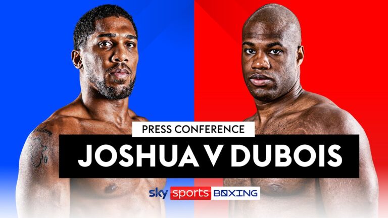 JOSHUA V DUBOIS! 👊 | Live Press Conference
