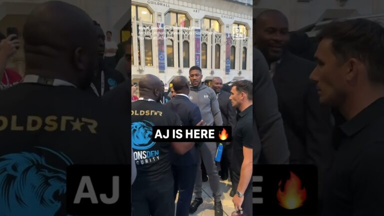 Anthony Joshua has arrived 🥊🔥