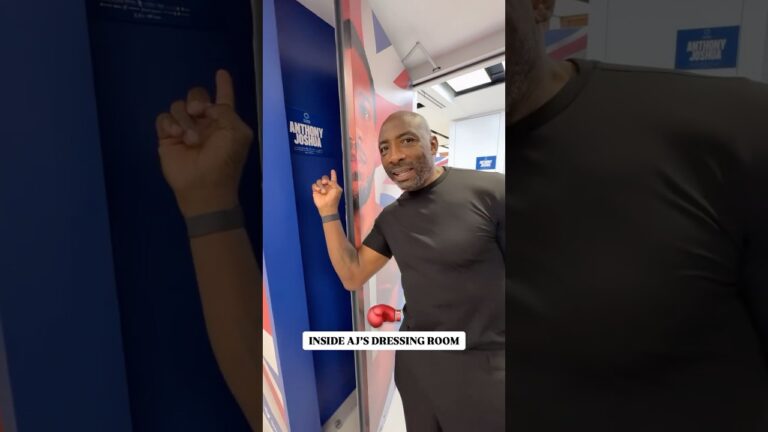 Inside Anthony Joshuaâ€™s dressing room! 🔥 #JoshuaDubois