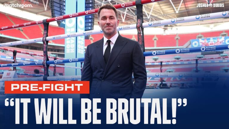 “Anthony Joshua KO's Daniel Dubois In 3 Rounds!”- Eddie Hearn Arrives At Wembley