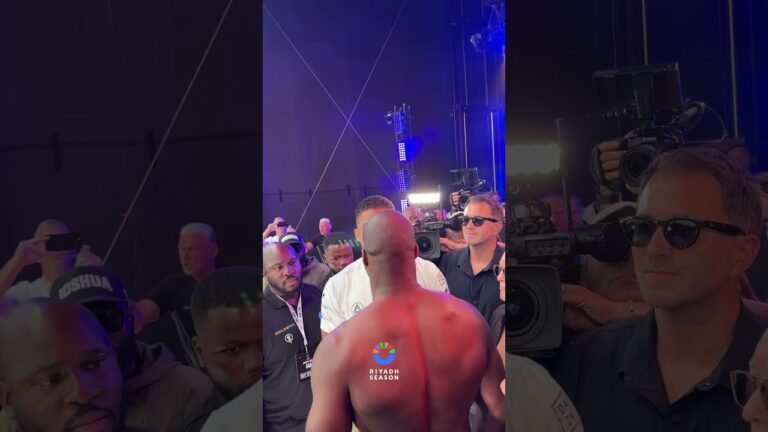 A matter of hours before Joshua and Dubois compete for the World Title 🍿💥