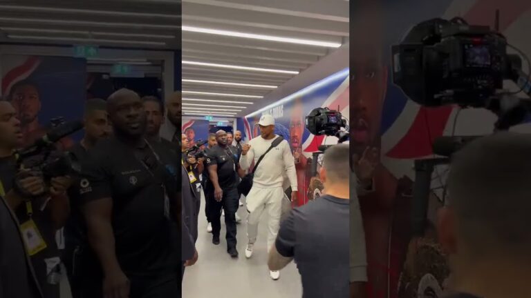 Anthony Joshua Arrives At Wembley Stadium For Daniel Dubois Fight