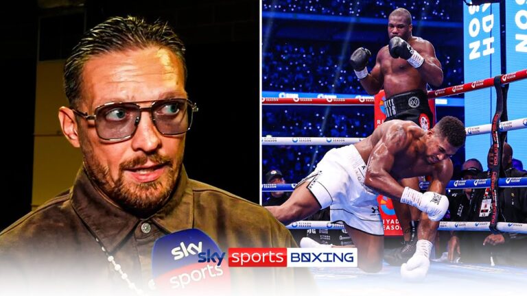 Usyk reacts to Joshua's KO defeat to Dubois 😳