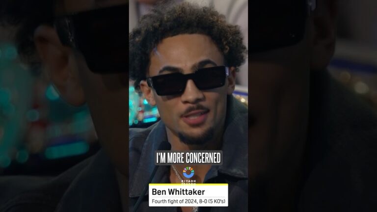 Safe to say Ben Whittaker did NOT want the DJ to reload it 😅