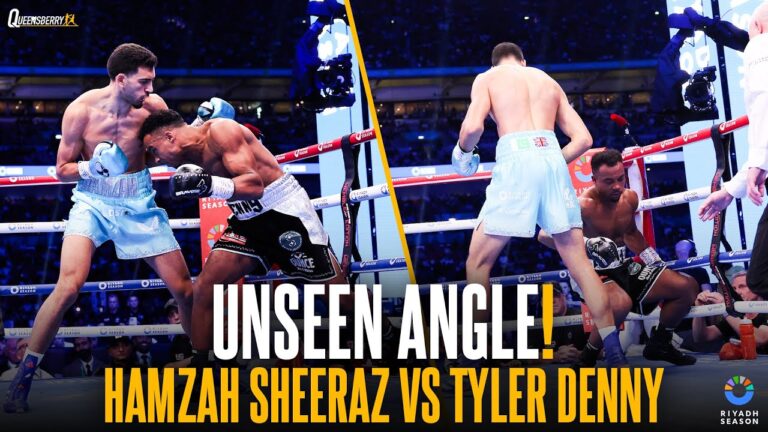 DEMOLITION JOB 🧨 | Hamzah Sheeraz wins European Title after STOPPING Tyler Denny in Round 2 🔥