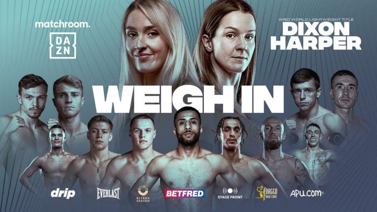 Rhiannon Dixon Vs Terri Harper & Undercard Weigh In