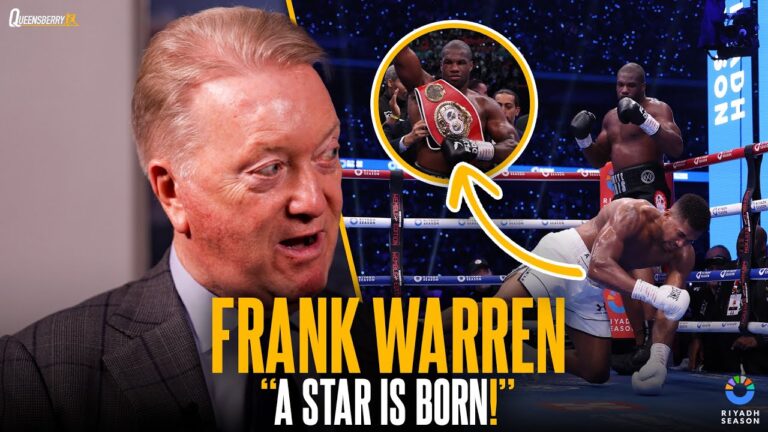 â€œA STAR Is Bornâ€ ⭐️ Frank Warren Commends Daniel Dubois For Legendary Wembley Performance