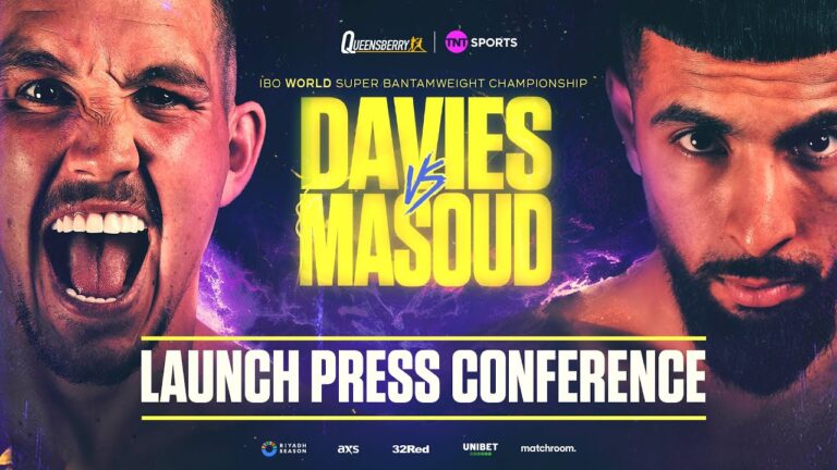 LIVE PRESS CONFERENCE! Liam Davies vs Shabaz Masoud IBO World Super-Bantamweight Title Fight 💥