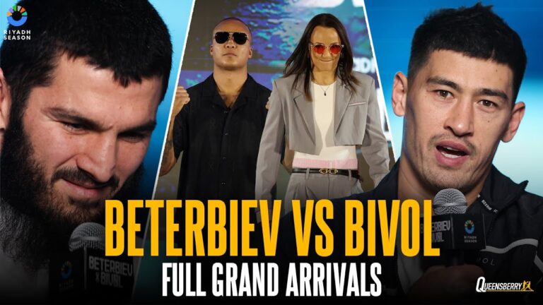 FULL Artur Beterbiev vs Dmitry Bivol Grand Arrivals | Light-Heavyweight UNDISPUTED 👑 #RiyadhSeason