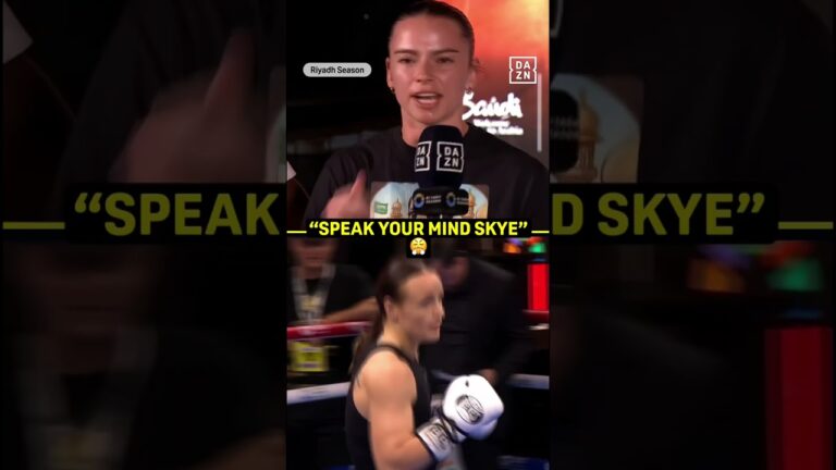 Skye describes her opponent 👀