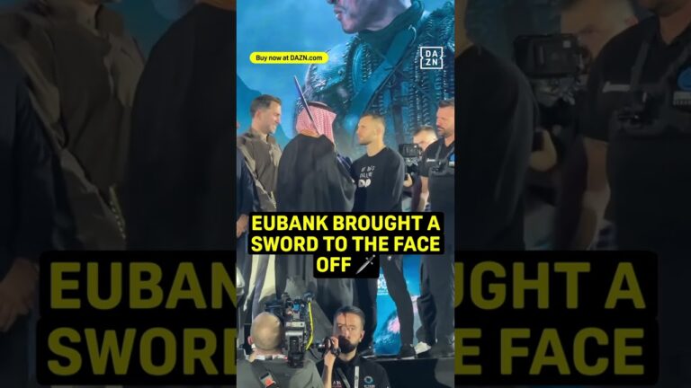 Chris Eubank Jr. Brought a Sword to the Face-Off 🗡️