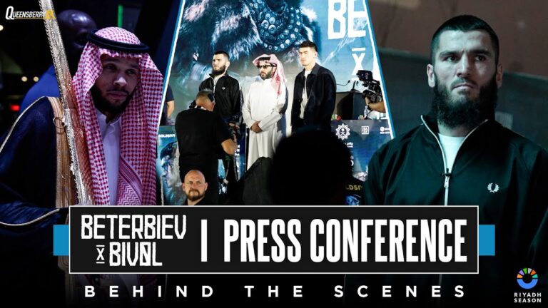 Hamzah Sheeraz + Chris Eubank Jr Cross Paths 👀 | Artur Beterbiev vs Dmitry Bivol Presser BTS 🎥