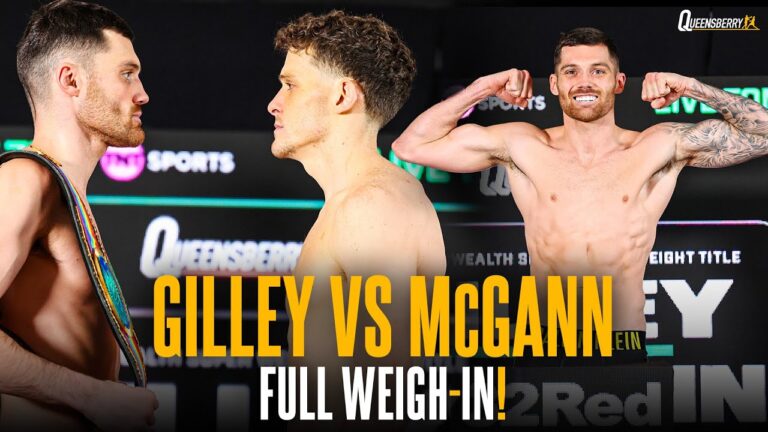 FULL Weigh-In! Sam Gilley vs Jack McGann for the Commonwealth Super-Welterweight Championship 💥