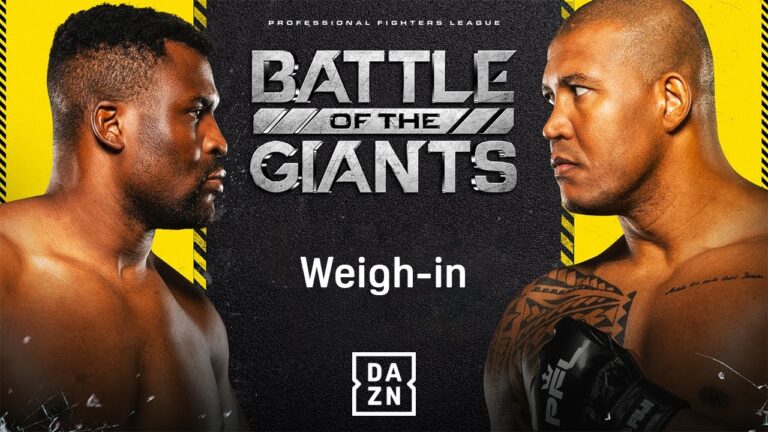 FRANCIS NGANNOU VS. RENAN FERREIRA | BATTLE OF THE GIANTS WEIGH IN LIVESTREAM