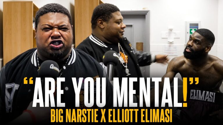 “ARE YOU MENTAL!” 💥 Elliott Elimasi HYPED up by BIG Narstie after sensational knockout debut 🥊