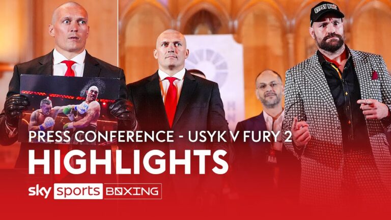 HIGHLIGHTS! Oleksandr Usyk & Tyson Fury's rematch press conference 🗣️
