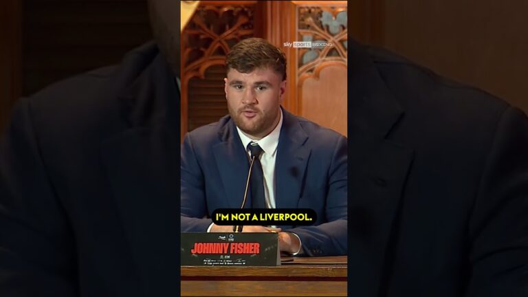 Johnny Fisher's great football analogy 😂