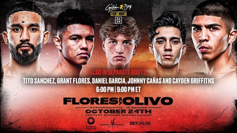 GOLDEN BOY FIGHT NIGHT | Manuel â€œGucci Mannyâ€ Flores vs.Victor Olivo