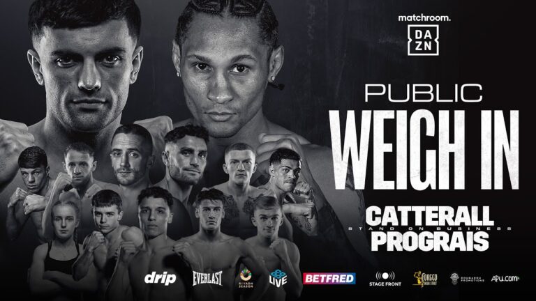 Jack Catterall Vs Regis Prograis & Undercard Weigh In