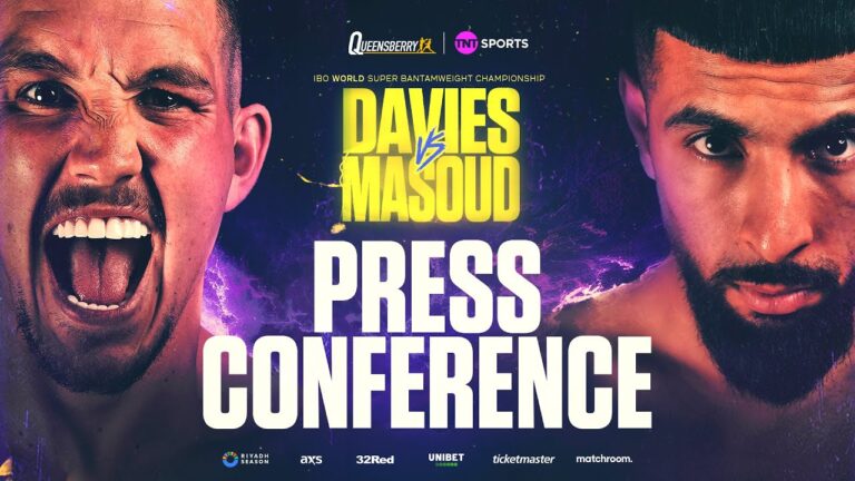 LIVE PRESS CONFERENCE! Liam Davies vs Shabaz Masoud IBO World Super-Bantamweight Title Fight 💥