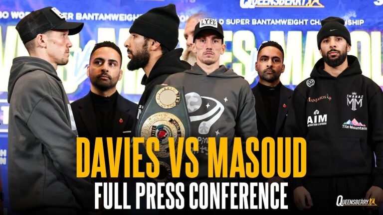 FULL PRESS CONFERENCE! Liam Davies vs Shabaz Masoud IBO World Super-Bantamweight Title Fight 💥