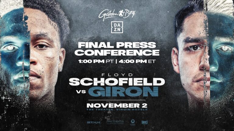 Floyd Schofield vs. Telles Giron | FINAL PRESS CONFERENCE
