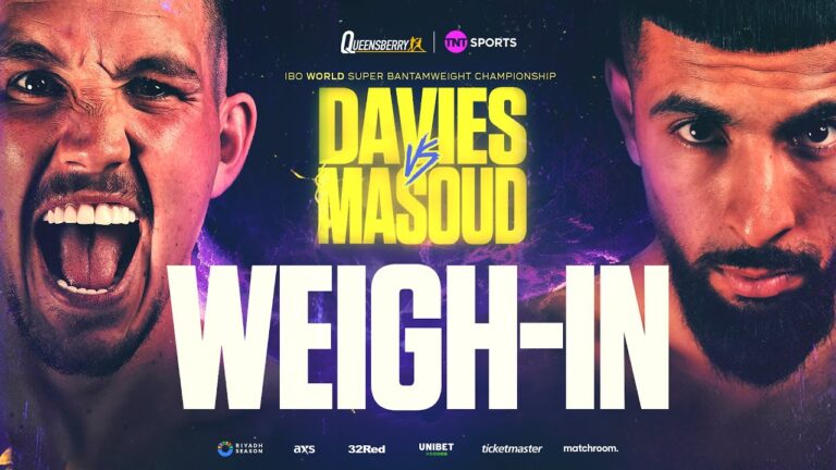 LIVE WEIGH-IN! Liam Davies vs Shabaz Masoud IBO World Super-Bantamweight Title Fight 💥