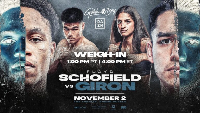 Floyd Schofield vs. Telles Giron | WEIGH-IN
