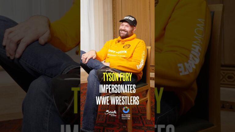 The Gypsy King Tyson Fury impersonates WWE Superstars ⭐️😂