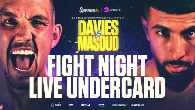 LIVE Undercard | Liam Davies vs Shabaz Masoud IBO World Super-Bantamweight Title Fight 💥