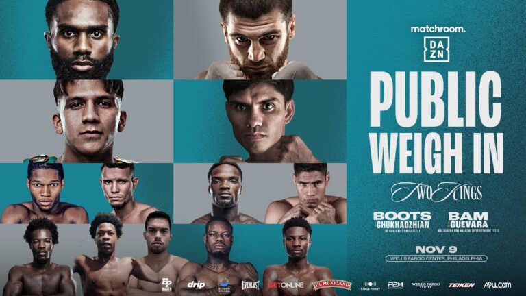 Jaron Ennis Vs Karen Chukhadzhian & Jesse 'Bam' Rodriguez Vs Guevara Weigh In