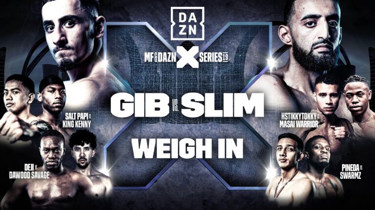 MISFITS & DAZN X SERIES 19 | QATAR: THE SUPERCARD | ANESONGIB VS. SLIM ALBAHER WEIGH IN LIVE