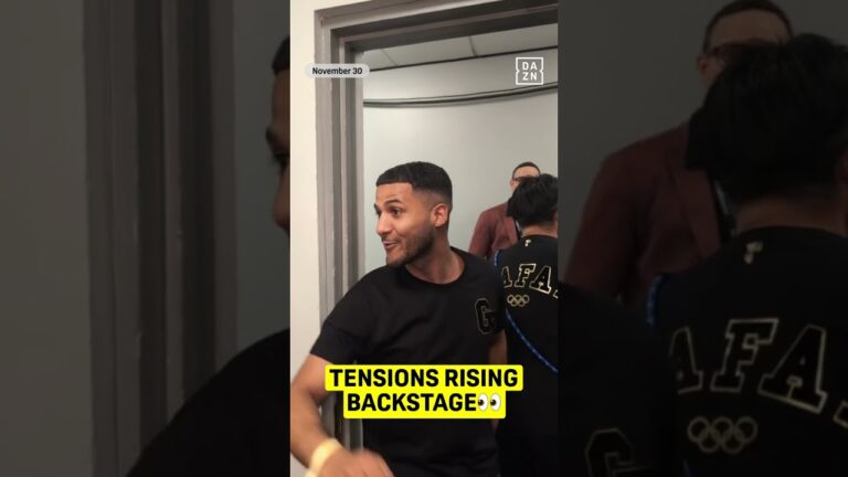 Team Edwards clashes with Team Yafai backstage 👀