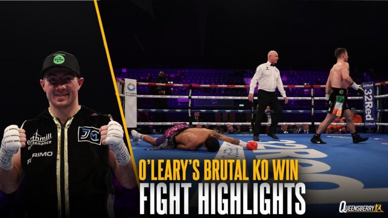 BRUTAL KNOCKOUT 💥 Pierce O'Leary unleashes a huge left hook