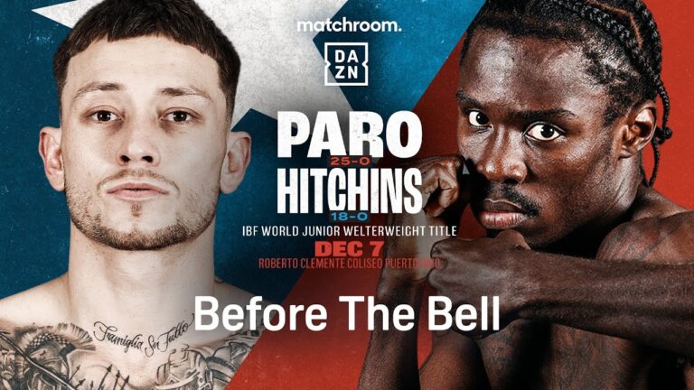 LIAM PARO VS. RICHARDSON HITCHINS BEFORE THE BELL LIVESTREAM