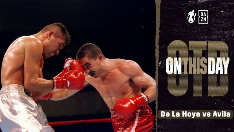On This Day | Oscar De La Hoya vs John Avila! Look How Oscar Left Avila's Eye! 😳🥊