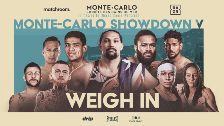 Monte Carlo Showdown V Weigh In: Akhmadaliev Vs Espinoza