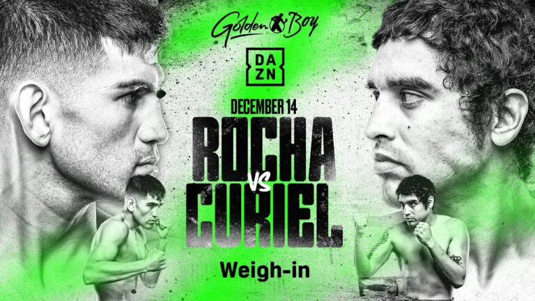 ALEXIS ROCHA VS. RAUL CURIEL WEIGH IN LIVESTREAM